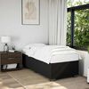 vidaXL Bed Frame without Mattress Black&nbsp;Single&nbsp;Fabric