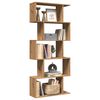 vidaXL Room Divider Bookcase 5-Tier Artisan Oak 70x24x161 cm Engineered Wood
