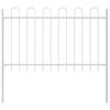 vidaXL Garden Fence BOXTEL 9 pcs 15.3 x 1 m Powder-coated Steel White
