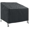 vidaXL Garden Chair Cover Black 90 x 90 x 50 / 75 cm 600D Oxford Fbric
