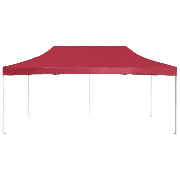 vidaXL Professional Folding Party Tent Aluminium 6x3 m Wine Red