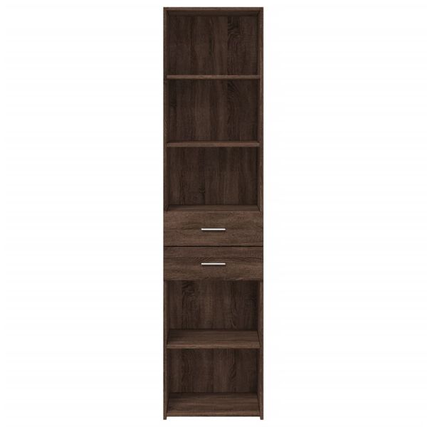 vidaXL Highboard Brown Oak 45x42.5x185 cm Engineered Wood