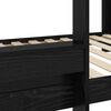 vidaXL Bunk Bed for Kids Black Oak 100 x 200 cm Engineered Wood