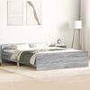 vidaXL Bed Frame without Mattress Grey Sonoma 140x200 cm