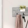 vidaXL Wall-Mounted Coat Rack Grey Sonoma 80 x 10.5 x 18 cm