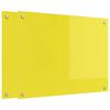 vidaXL Kitchen Backsplash 2 pcs Yellow 80 x 60 cm Tempered Glass