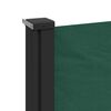 vidaXL Retractable Side Awning Dark Green 120x600 cm