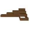 vidaXL Garden Planter 4-Tier 106x104.5x36 cm Honey Brown Solid Wood Pine