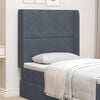 vidaXL Headboard Ear Grey 80 x 16 x 4 cm Velvet