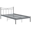 vidaXL Bed Frame without Mattress Grey Metal 120x200 cm