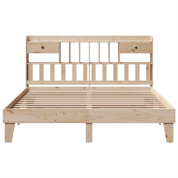 vidaXL Bed Frame without Mattress 180x200 cm Super King Solid Wood Pine