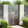 vidaXL Garden Gate with Lock Black 100 x 200 cm Powder-coated steel