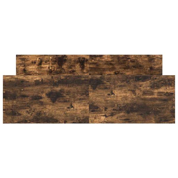 vidaXL Bed Frame without Mattress Smoked Oak 135x190 cm Double