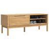 vidaXL Hallway Bench FLORO Wax Brown 115 x 40 x 45 cm Solid Pine Wood