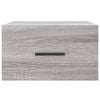 vidaXL Wall-mounted Bedside Cabinet Grey Sonoma 35x35x20 cm
