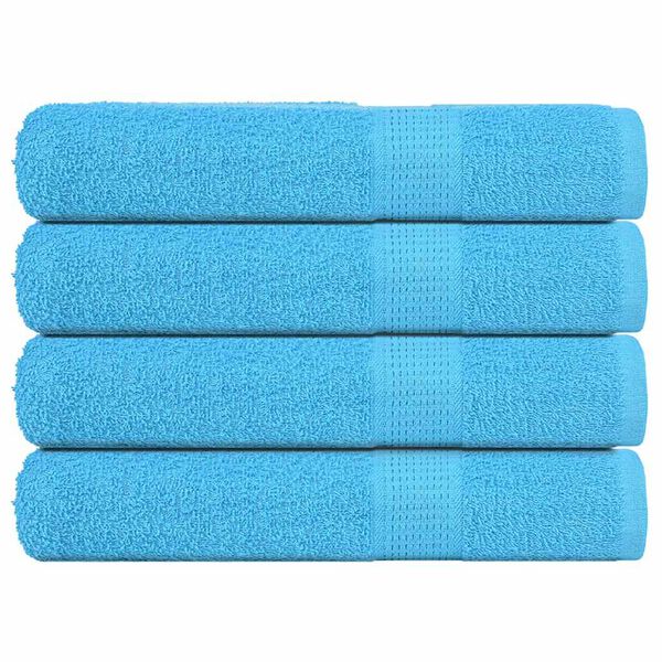 vidaXL Towels "FROGN" 4 pcs Turquoise 100x200 cm 360 gsm