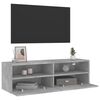 vidaXL TV Wall Cabinet Concrete Grey 100x30x30 cm Engineered Wood