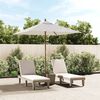 vidaXL Garden Parasol with Wooden Pole Sand 198x198x231 cm