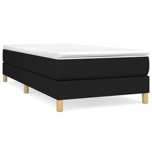 vidaXL Box Spring Bed Frame Black 80x200 cm Fabric