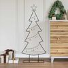 vidaXL Metal Christmas Tree with Stand Black 125 cm Steel