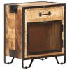 vidaXL Bedside Cabinet 43x30x51 cm Solid Rough Mango Wood