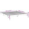 vidaXL Bed Frame without Mattress High Gloss White 200x200 cm