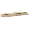 vidaXL Bed Drawers Sonoma Oak 200 x 36.5 x 16.5 cm Engineered Wood