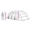 vidaXL Pool Tent Dome Green 640 x 432 x 205 cm