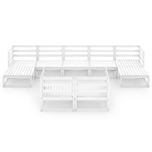 vidaXL 9 Piece Garden Lounge Set Solid Pinewood