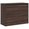 vidaXL Shoe Cabinet Brown Oak 80x34x63 cm Engineered Wood