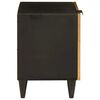 vidaXL Bedside Cabinet 2 pcs Black and Gold 40 x 33.5 x 46 cm