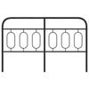 vidaXL Metal Replace Headboard Black 137 cm