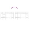 vidaXL Kids'Loft Bed Frame White 99.5 x 190 cm Steel