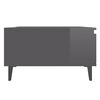 vidaXL Coffee Table High Gloss Grey 90x60x35 cm Engineered Wood