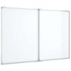 vidaXL Magnetic Whiteboard Foldable 120x80x1,7 cm Aluminium