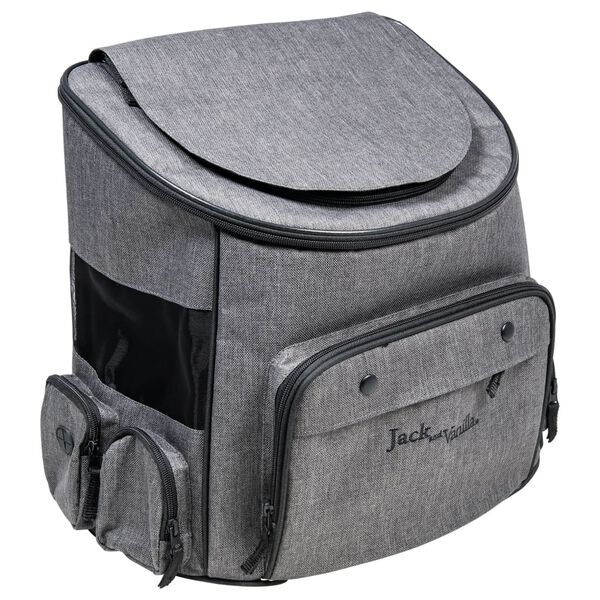 Jack and Vanilla Pet Backpack Travel 40x25x36 cm Grey/Black