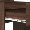 vidaXL Bedroom Dressing Tables with Shelf Brown Oak 80 x 39.6 x 135 cm
