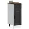 vidaXL Kitchen Base Cabinet&nbsp;Porto Black Engineered Wood