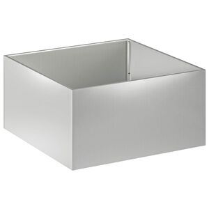 vidaXL Garden Planter Silver 80 x 80 x 40 cm Galvanised Steel