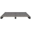 vidaXL Pallet Bed Frame without Mattress Grey 160x200cm Solid Wood