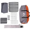 vidaXL Family Tent with Roof Grey and Orange 760 x 645 x 230 cm