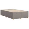 vidaXL Bed Frame without Mattress Taupe 120x190 cm Small Double Fabric