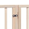 vidaXL Dog Gate with Door Foldable 6 Panels 300 cm Poplar Wood