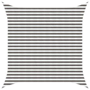 vidaXL Sunshade Sail Light Grey and White 3.6 x 3.6 m HDPE