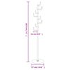vidaXL Coat Stand Black 183 cm Powder-coated Iron