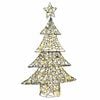 vidaXL Christmas Tree 120 LEDs Warm white 150 cm Rattan
