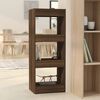 vidaXL Book Cabinet/Room Divider Brown Oak 40x30x103 cm Engineered Wood