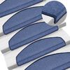 vidaXL Stair Mats 10 pcs 65x24x4 cm Blue Half Round Large