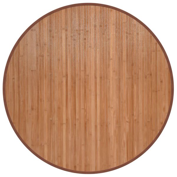 vidaXL Rug Round Natural100 cm Bamboo