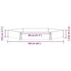 vidaXL Raised Bed Hexagon 160x160 cm Solid Wood Pine